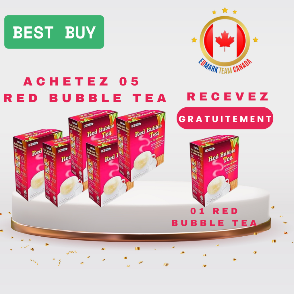 BEST BUY/ 5 Red Bubble Tea + 1 gratuit | EDMARK