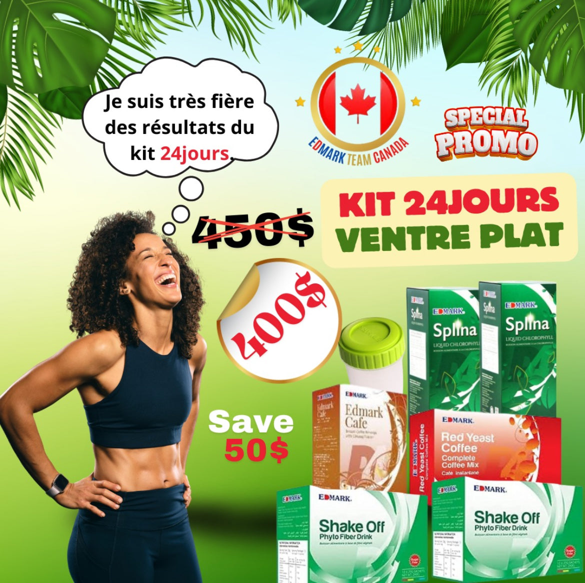 KIT 24 jours ventre plat | EDMARK