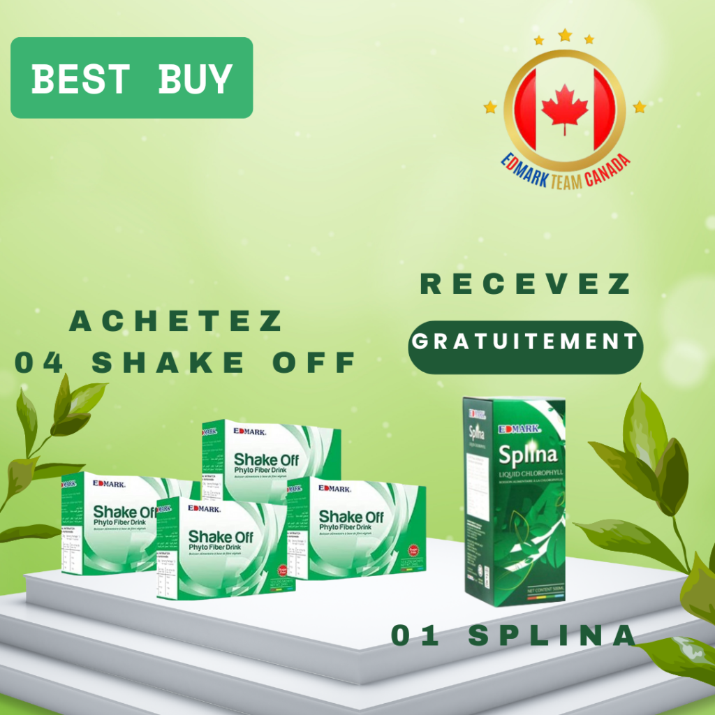 BEST BUY/ 4 Shake Off + 1 Splina gratuit | EDMARK